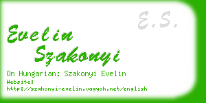 evelin szakonyi business card